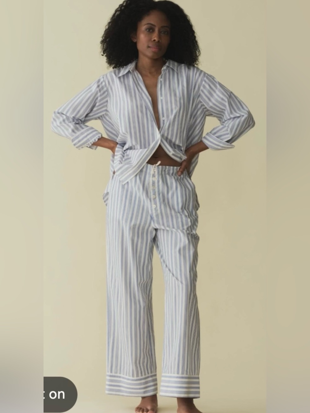NEW DÔEN Morgan Pant in the beautiful Indigo Sorrento Stripe print. NWT!